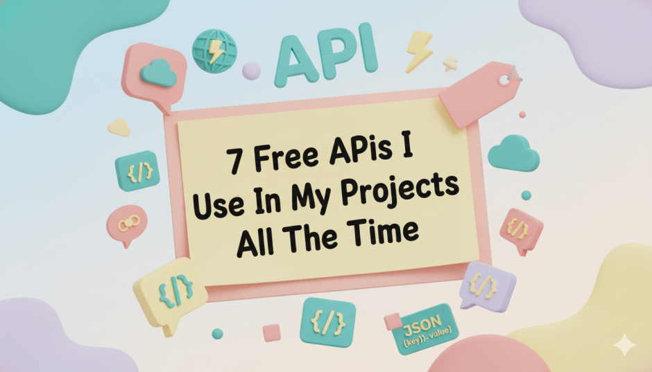 7 Free APIs I Use In My Projects All The Time
